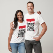 T-Shirt Blagues Idiotes Code QR (Unisexe)