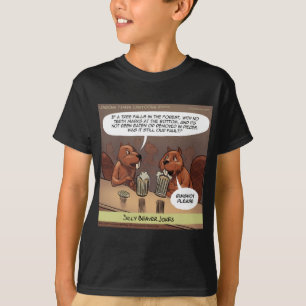 T-shirt Blagues Idiotes de Castor Dessin Animé Drôle