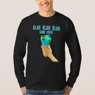 T-shirt Blah Blah Jeu sur la fonte de la glace de la Terre