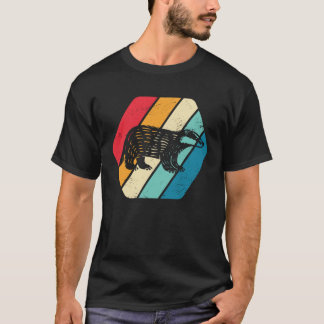 T-shirt Blaireau Animal Faune Rétro