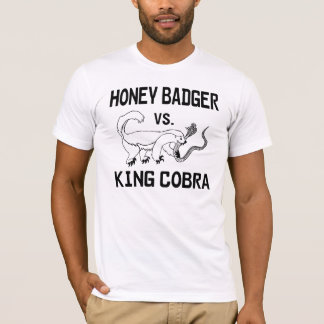 T-shirt Blaireau de miel contre le Roi cobra