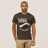 T-shirt Blaireau de miel joli Badass (foncé) (Devant entier)