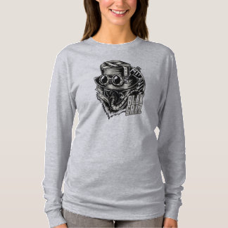 T-shirt Blakgraz Steampunk Casquette et lunettes