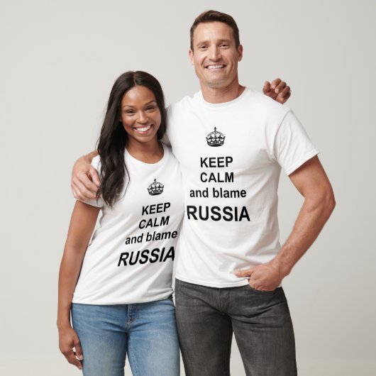 T-shirt Blâme Russie (Unisexe)