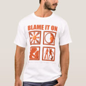 T-shirt Blâmez-le sur la boogie (Devant)