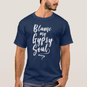 T-shirt Blâmez mon amusement humoristique d'expression (Devant)