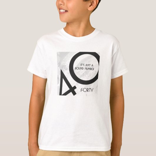 T-shirt Blanc 40 décades Anniversaire (Devant)