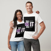 T-shirt blanc à demi-manches avec graphique « DOUB (Unisexe)