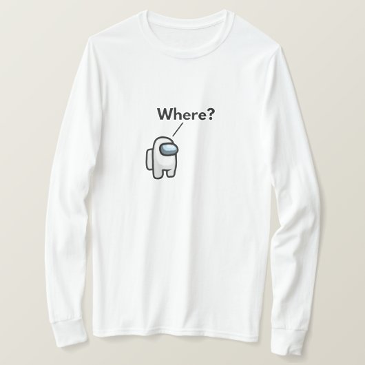 T-Shirt blanc à manches longues (Design devant)