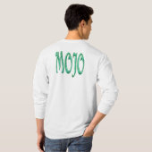 T-shirt blanc à manches longues pour hommes Mojo d (Dos entier)