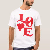 T-Shirt Blanc "Amour" (Devant)