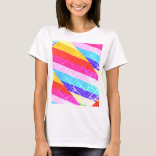 T-shirt blanc aux couleurs