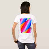 T-shirt blanc aux couleurs (Dos entier)