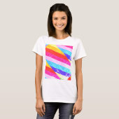 T-shirt blanc aux couleurs (Devant entier)