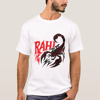 T-shirt blanc avec design audacieux d'un scorpion