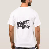 T-shirt blanc avec design audacieux d'un scorpion (Dos)