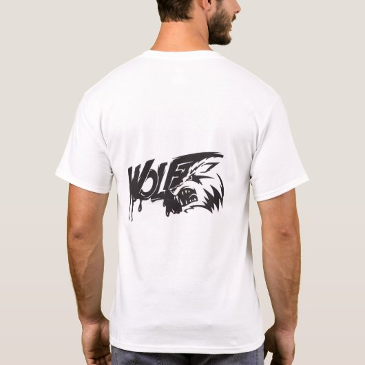 T-shirt blanc avec design audacieux d'un scorpion (Dos)