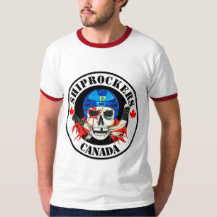 T-shirt Blanc avec la chemise rouge d'équilibre