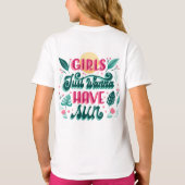 T-shirt blanc avec texte coloré  (Dos)