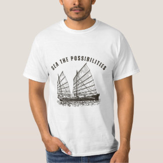 T-Shirt blanc basique avec motif