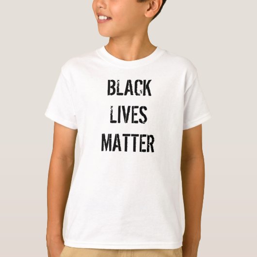 T-shirt blanc Black Lives Matter | Enfants (Devant)