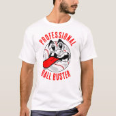 T-shirt blanc Buster Professional Ball (Devant)
