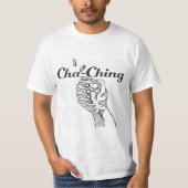 T-shirt Blanc Cha-Ching (Devant)