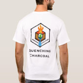 T-Shirt blanc Charbon de bois désactivé (Dos)