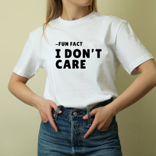 T-shirt Blanc Citation drôle sarcastique Faits amusants Je