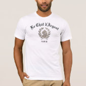 T-shirt blanc classique pour hommes Le Chat d'Arge (Devant)