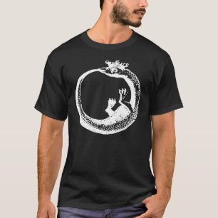 T-shirt Blanc couronné d'Ouroboros