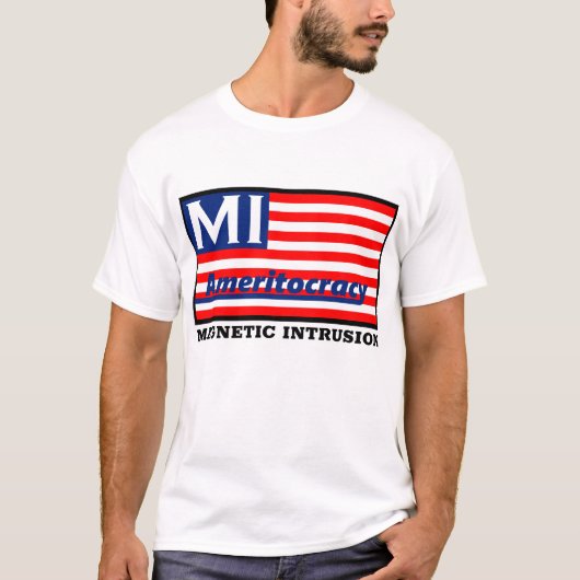 T-shirt blanc d'Ameritocracy (Devant)