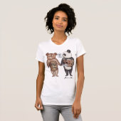 T-shirt blanc d'amour idiot (femmes) (Devant entier)