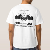 T-shirt Blanc de base de FBAP (logo noir) (Dos)