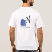 T-shirt blanc de base de NokeNoke (Dos)