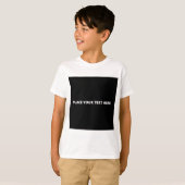 T-shirt blanc de base pour enfants (Devant entier)