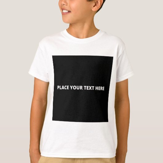 T-shirt blanc de base pour enfants (Devant)