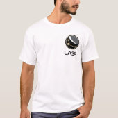 T-shirt blanc de base pour hommes LASP (Devant)