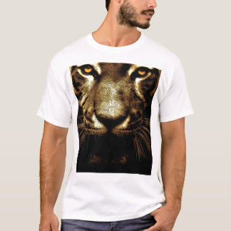 T-shirt blanc de base pour hommes Tiger Eyes