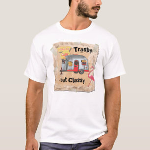 T-shirt blanc de déchets de remorque