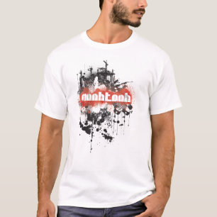 T-shirt Blanc de Grunge-BR de NooBTooB