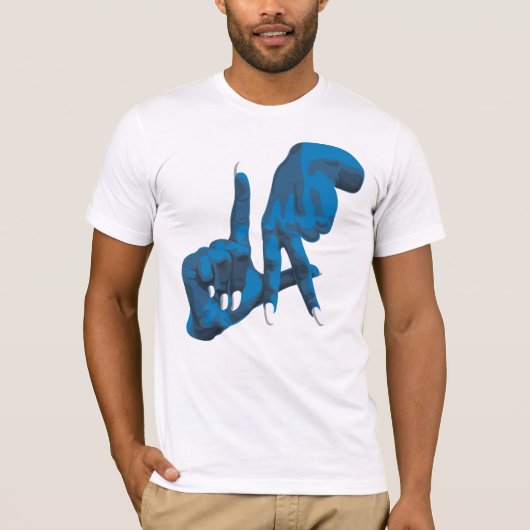 T-shirt Blanc de LA + Dos (Devant)
