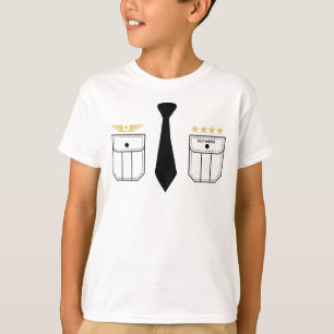 T-shirt blanc de l'avion pilote