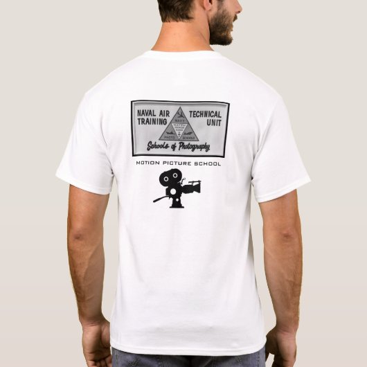 T-shirt blanc de l'école MOPIC de la Marine (Dos)