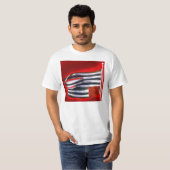 T-shirt blanc de liberté (Devant entier)
