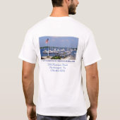 T-shirt blanc de marina de yankee (Dos)
