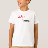 T-shirt blanc de marque Zag Chien (Devant)