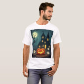 T-shirt blanc d'Halloween (Devant entier)