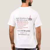 T-shirt Blanc d'IBCRF avec des symptômes (Dos)