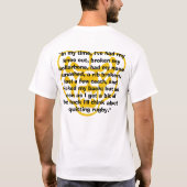 T-shirt Blanc d'Oakland cassé (Dos)